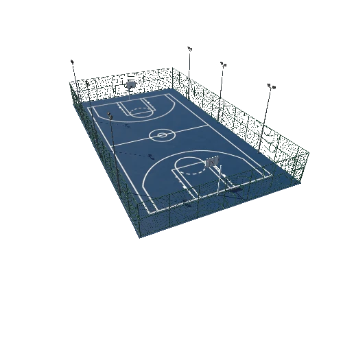 Modular Basketball Court A7 Quad